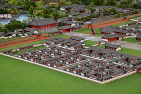 中式建筑园林景观模型沙盘