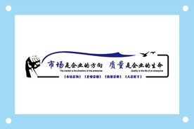 市场是企业的方向形象墙素材
