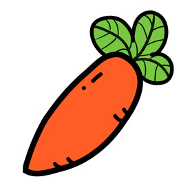 手绘胡萝卜插画