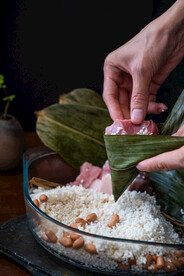 新鲜粽子食材