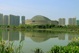 爱莲湖湿地公园风光