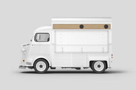 餐车车体广告冰淇淋热狗