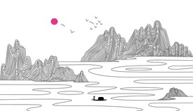 山水线条