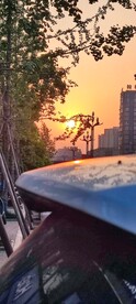 夕阳倒影