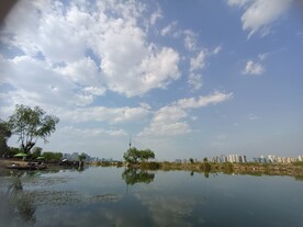  萨里市 湖 河流 全景 人间