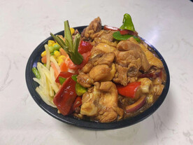 辣炒鸡块盖浇饭