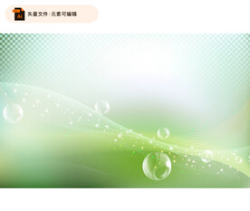 绿色清新矢量背景