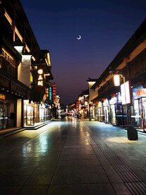 南京夫子庙夜晚街景