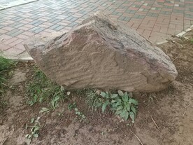 公园石头