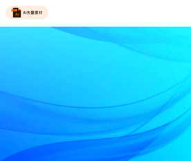 蓝色抽象曲线背景