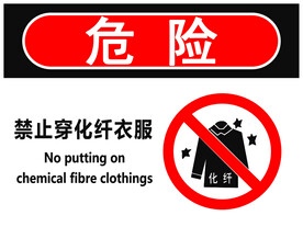 禁止穿化纤衣服