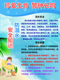 防溺水安全教育展板