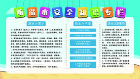 防溺水安全教育展板