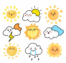 卡通太阳