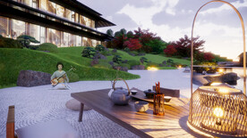 日式酒店效果图