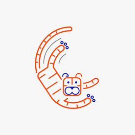 卡通老虎简笔画