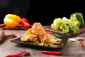 脆皮鸡腿美食