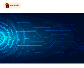 电子电路科技背景