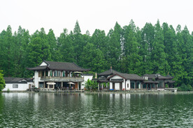 户外复古凉亭建筑