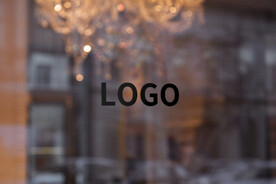 玻璃样机logo效果图VI视觉