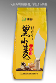 黑小麦面粉包装