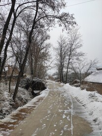 冬天山村