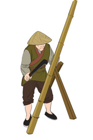 古代分层人物  psd分层  