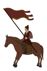 古代分层人物  psd分层  