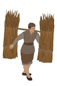 古代分层人物  psd分层  