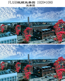 蓝天芬兰赫尔辛基广场建筑视频