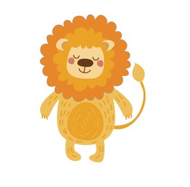 卡通可爱狮子