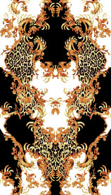 欧洲花纹传统印花