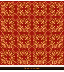 古典花卉装饰纹理