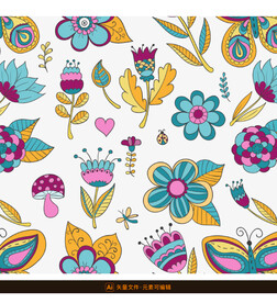 艺术构成花卉背景