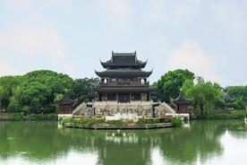户外复古凉亭建筑