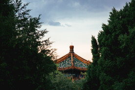 户外复古凉亭建筑