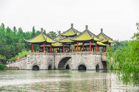 户外复古凉亭建筑