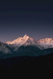 雪山夜景