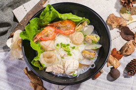 大虾海鲜锅美食