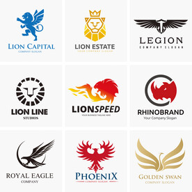 彩色 标志 logo 设计  