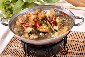 锅仔茶树菇排骨