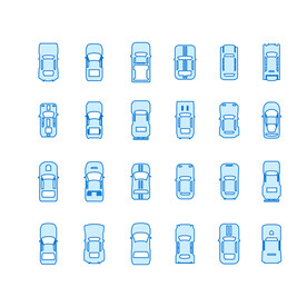 汽车俯视图标icon
