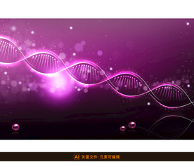 紫色科技DNA背景
