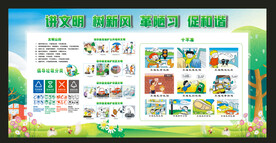 讲文明树新风展板