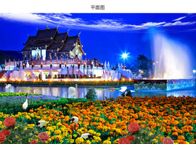 蓝天白云名胜风景图片