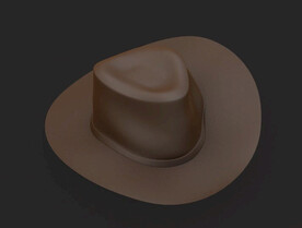 C4D模型遮阳帽礼帽