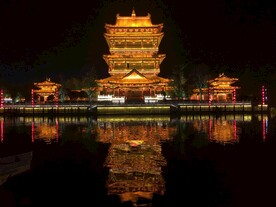 台儿庄夜景