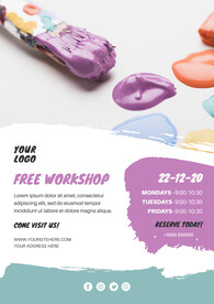 艺术培训班招生海报