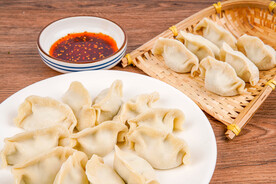 传统美食水饺特写