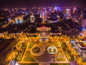 成都天府广场夜景